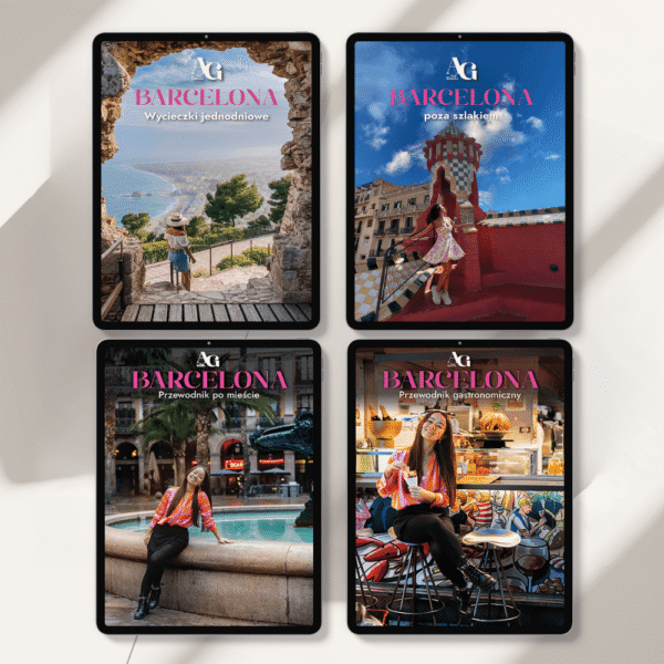 Zestaw 4 e-booków o Barcelonie i okolicach